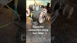 Wet grinder motor Capacitor connection using test lamp testlamp motorcapacitor [upl. by Zicarelli152]