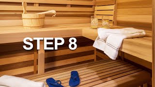 How to Build a Sauna in 8 Steps [upl. by Emolas]