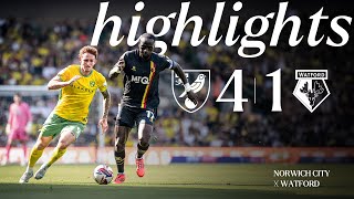 Norwich City 41 Watford  Short Highlights [upl. by Simpson815]