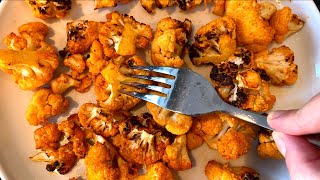 Air Fryer Buffalo Cauliflower Bites Recipe  Keto Vegan Buffalo Cauliflower Wings  Crispy amp Spicy😋 [upl. by Armillda]