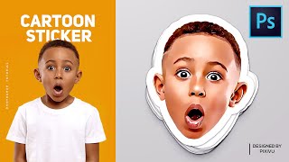 How to Design Your Own Custom Stickers  Photoshop Tutorial [upl. by Anawk303]