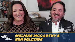 Ben Falcone Was Terrified of Melissa McCarthy Years Before They Actually Met [upl. by Aerdnahs744]