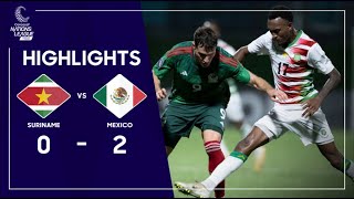 Concacaf Nations League 2023 Suriname v Mexico  Highlights [upl. by Dirrej965]