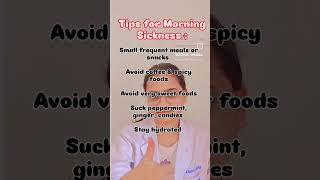 Tips for Morning Sickness ✅👍healthypregnancy morningsickness facts [upl. by Jain]