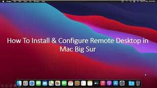 How to Setting up Microsoft Remote Desktop On mac Big Sur  How to Use Remote Desktop On Mac [upl. by Enyawad]