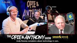 Andy Rooney complains about adding more technology in cars on Opie and Anthony [upl. by Salohci540]