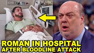 Roman Reigns in Hospital After Bloodline Attack on WWE SmackDown as Paul Heyman Cries About Injury [upl. by Dloreg]