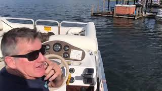 Pontoon driving tricks with Briscoe [upl. by Frank]