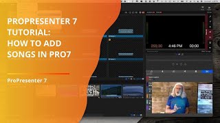 ProPresenter 7 Tutorial How to add songs [upl. by Andris520]