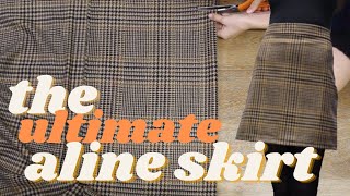 how to make an ALine Skirt DIY [upl. by Egni575]