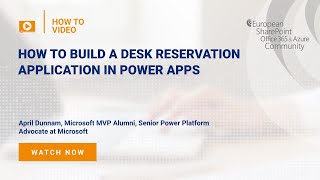 How To build a Desk Reservation Application in Power Apps [upl. by Nevile688]