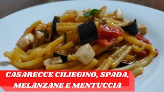 PASTA ALLA SICILIANA CON PESCE SPADA MELANZANE E POMODORINI [upl. by Sivatnod]