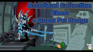 AQW Archfiend Collection Chest  BADGE Nulgath Birthday 2022 [upl. by Lupe]