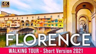 Florence 4K Walking Tour  With Captions  SHORT VERSION 4K60fps [upl. by Gonzalo496]