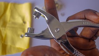 How to use an EYELET PLIER correctly [upl. by Heady]