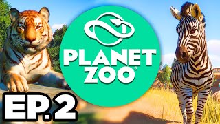 Planet Zoo Ep2  🦍 🐒 APES amp MONKEYS CONSERVATION SANCTUARY IN MADACASCAR Gameplay  Let’s Play [upl. by Nerta]