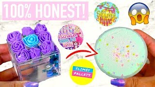 100 HONEST FAMOUS VS UNDERRATED SLIME SHOP REVIEW [upl. by Jarrid]