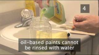 How To Clean Paint Brushes And Rollers After Painting [upl. by Annaya]