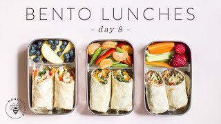 3 Healthier BENTO BOX Lunch Ideas 🐝 DAY 8  HONEYSUCKLE [upl. by Mackie]