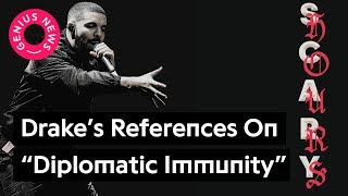 Drakes quotDiplomatic Immunityquot References Explained  Genius News [upl. by Sorazal]