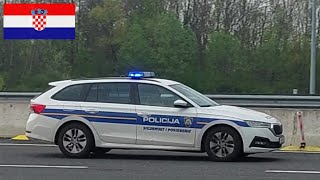 Croatian Police Cars Responding [upl. by Farant]