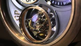 GirardPerregaux TriAxial Tourbillon Watch HandsOn  aBlogtoWatch [upl. by Yerok]