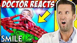 ER Doctor REACTS to CRAZIEST Smile Injuries [upl. by Minetta]