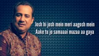 Mere Rashke Qamar Lyrics   BaadShaho  Rahat Fateh Ali Khan [upl. by Neelia]