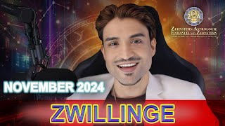 ZWILLINGE MONATSHOROSKOP NOVEMBER 2024 ZEHNSTERN ASTROLOGIE [upl. by Zarger]