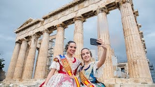 Viaje a Atenas de las falleras mayores de València  Extra Fallas LevanteEMV 2019 [upl. by Herwig]