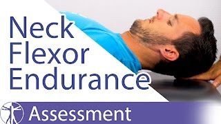 Neck Flexor Endurance Test  Deep Neck Flexors [upl. by Ahsieker]