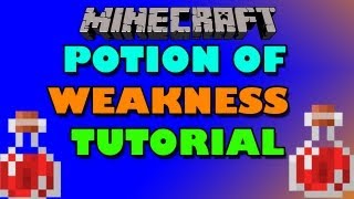 How to make a splash potion of weakness in MINECRAFT [upl. by Mikah]