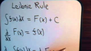 Differentiation Of Integrals Leibniz Rule  Part 1 [upl. by Petey]