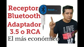 Receptor de Audio Bluetooth Salida 35 adaptador bluetooth transmisor bluetooth receptor wireless [upl. by Erbua]