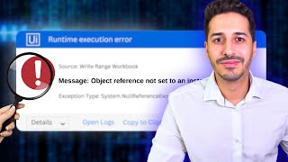 Object reference not set to an instance of an object  UiPath  BEST SOLUTION [upl. by Nivle]