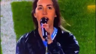 Florencia Chiusano la joven que cantó una canción de la Selección Argentina en el Monumental [upl. by Augustus]