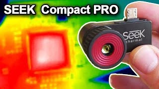 SEEK Compact PRO Thermal Camera for ELECTRONICS Repair REVIEW FLIR One android os [upl. by Ellesij]