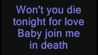 HIM Join Me In Death LYRICS [upl. by Kirtap166]