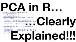 StatQuest PCA in R [upl. by Aksoyn]