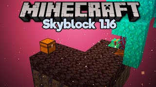 Starting Skyblock in the Nether ▫ Minecraft 116 Skyblock Tutorial Lets Play Part 1 [upl. by Norabal709]