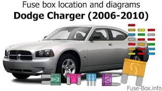 Fuse box location and diagrams Dodge Charger 20062010 [upl. by Key774]