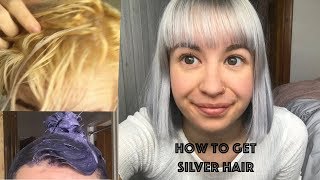 HOW TO GET SILVER HAIR AT HOME [upl. by Alahs59]