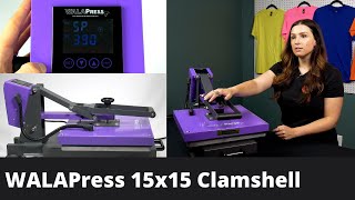 WALAPress Clamshell Heat Press 15x15 Review [upl. by Austine649]