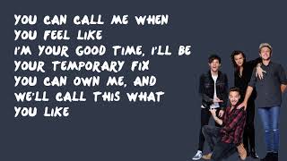 Temporary Fix  One Direction Lyrics [upl. by Ayotahs]