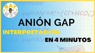 ¿Qué es el ANIÓN GAP  Causas de Acidemias Metabólicas [upl. by Nuy55]