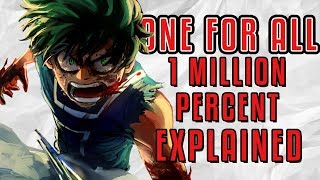 One For All 1 Million Percent Explained  My Hero Academia [upl. by Atinev]