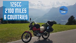 European motorcycle tour by Honda CG 125cc [upl. by Atoiyanap]