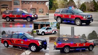 SMFR Chief amp Command Car Response Compilation [upl. by Ttirrem]