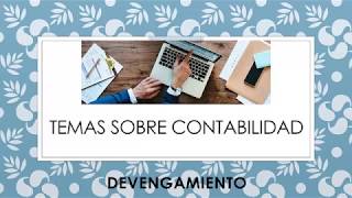 Devengamiento Contable [upl. by Shewchuk]