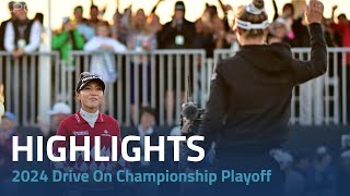 Playoff Highlights  2024 LPGA Drive On Championship [upl. by Slen]